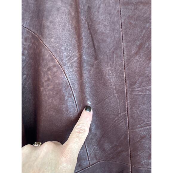 Ruggadier Vintage Brown Leather Double Breasted Blazer Jacket - Women’s Small - Picture 6 of 7